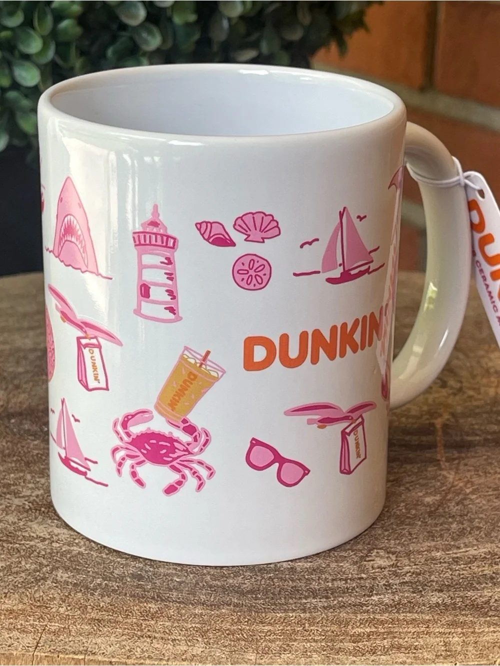 New DUNKIN Summer Ceramic Mug (11 oz.) 2026 Release Cup - Beach Ocean Theme